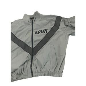 🪖 VINTAGE Y2K ARMY REFLECTIVE IPFU TRAINING JACKET ⚡